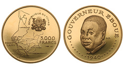 Чад. 3000 франков 1970 года.