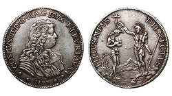 Италия. Тоскана. Козимо III Медичи. Пиастра 1677 года.