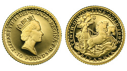 Англия. Елизавета II. 10 фунтов 1997 года. Proof.