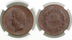  .   I. 10  1839 . MS63 BN.