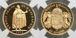 �������. ����� ����� I. 20 ����� 1918 ����. Proof. � ����� NGC PR69 Ultra Cameo.