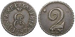 2 копейки 1787 года. ТМ.